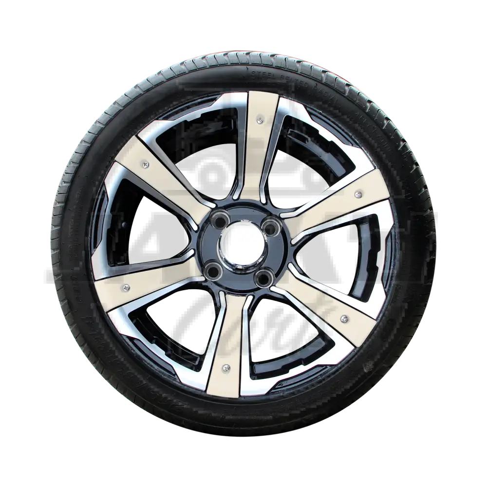 14’’ Radial Tire Assembly with Decoration BEIGE OEM Parts