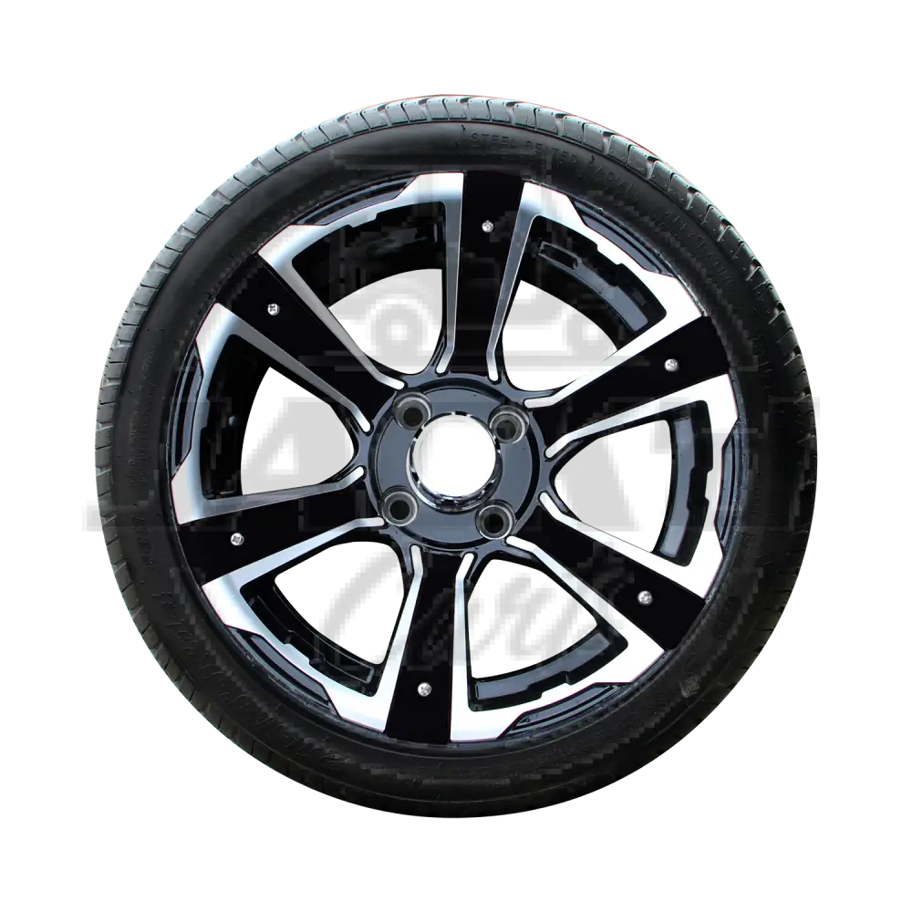 14’’ Radial Tire Assembly with Decoration BLACK SAPPHIRE OEM Parts