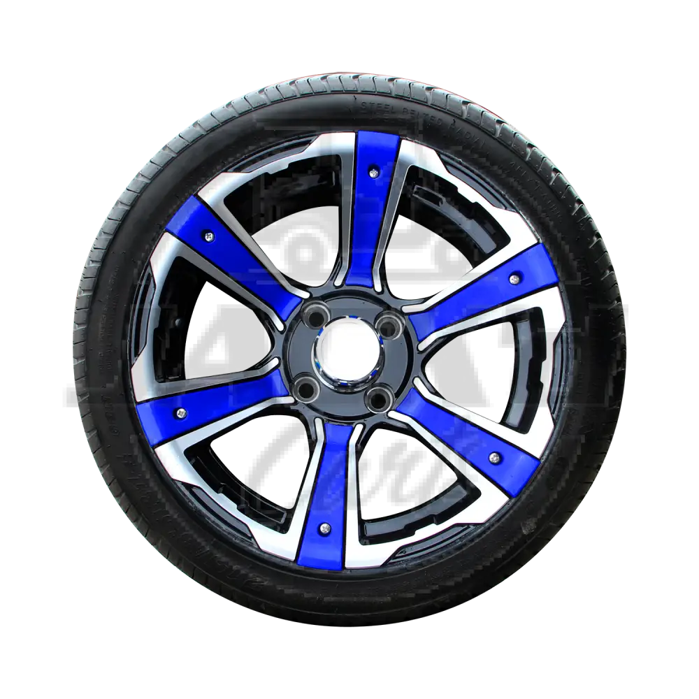 14’’ Radial Tire Assembly with Decoration BLUE OEM Parts