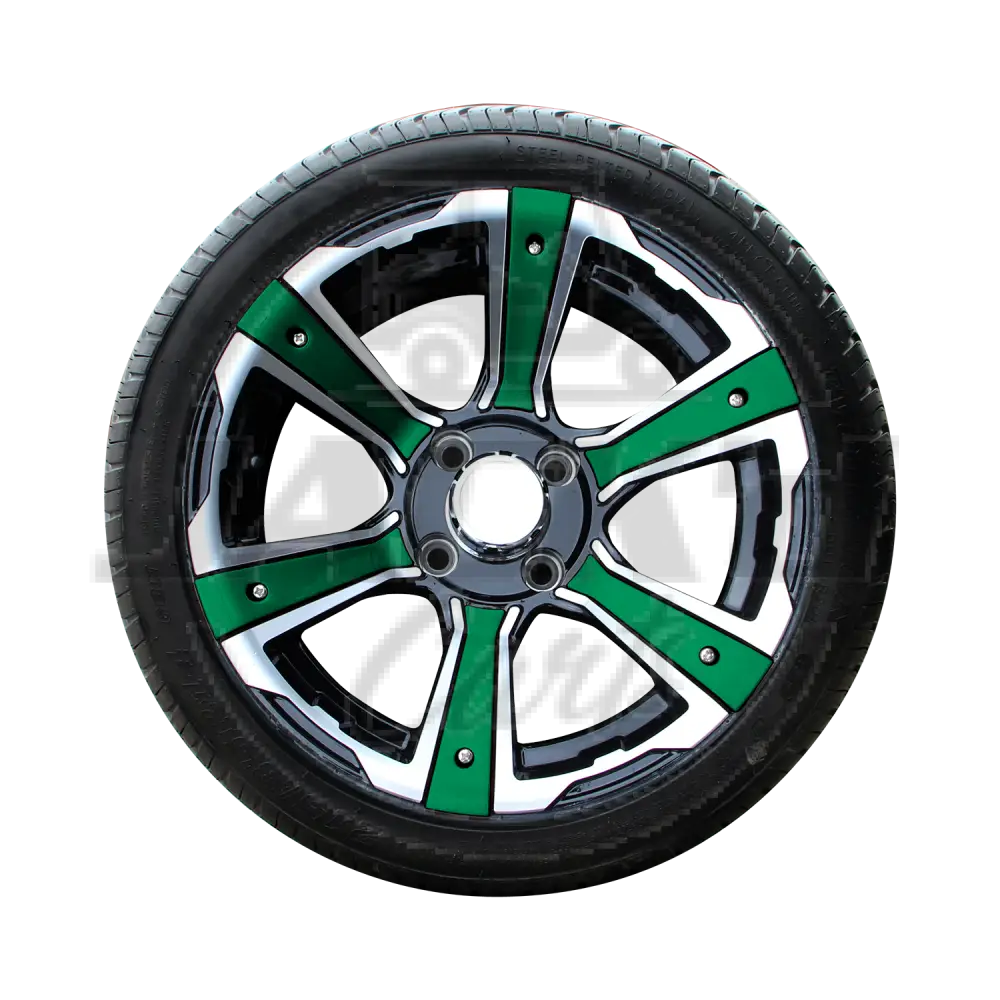 14’’ Radial Tire Assembly with Decoration GREEN OEM Parts