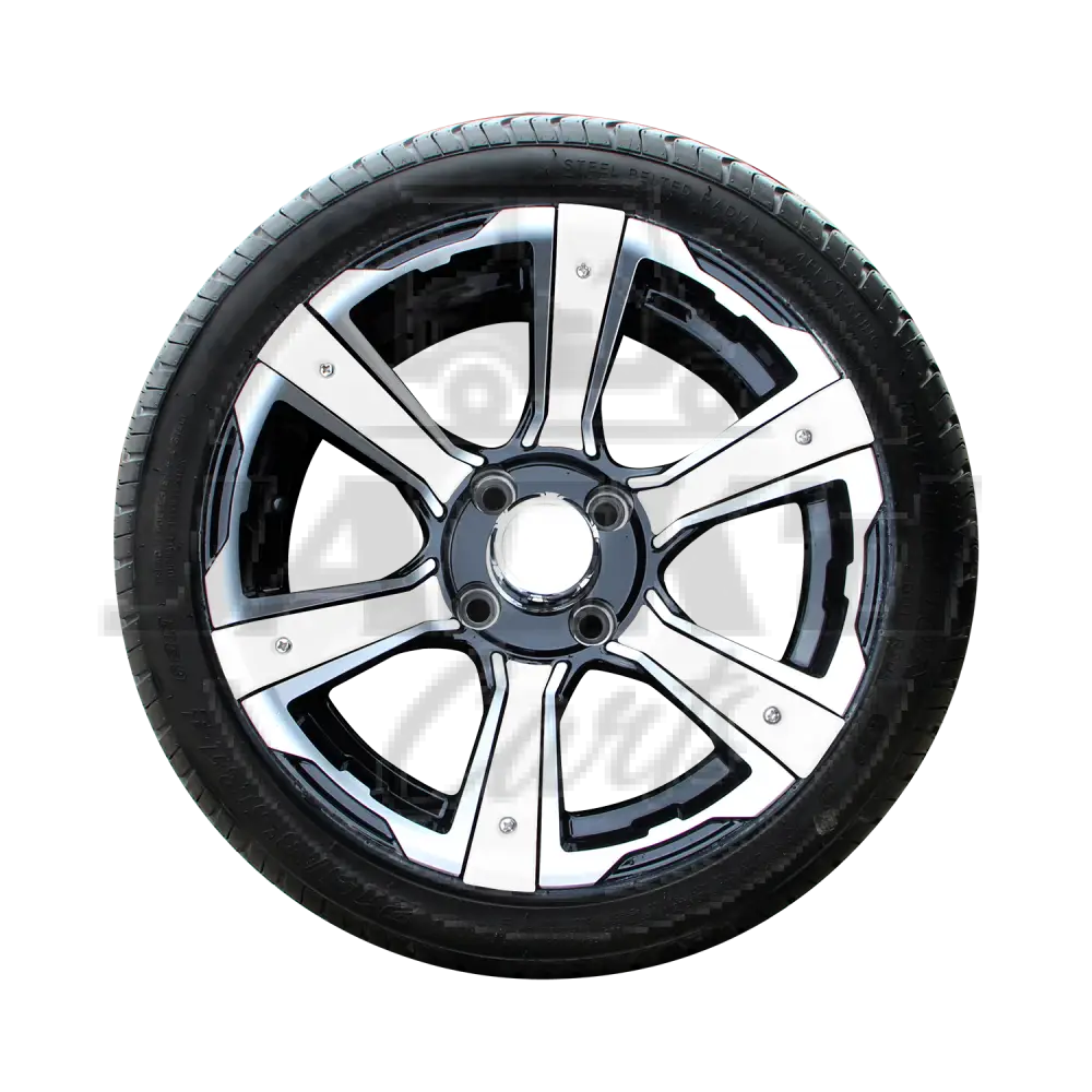 14’’ Radial Tire Assembly with Decoration MINERAL WHITE (WHITE PEARL) OEM Parts