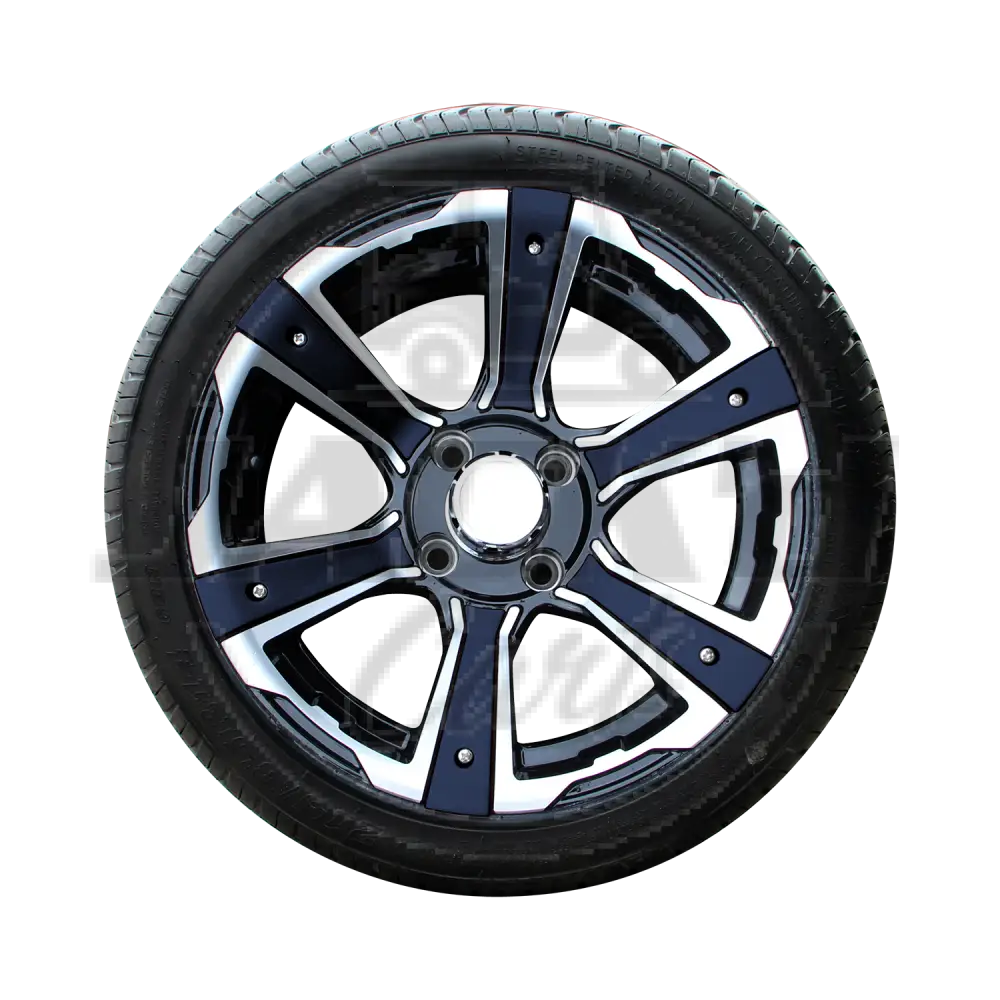 14’’ Radial Tire Assembly with Decoration NAVY BLUE OEM Parts