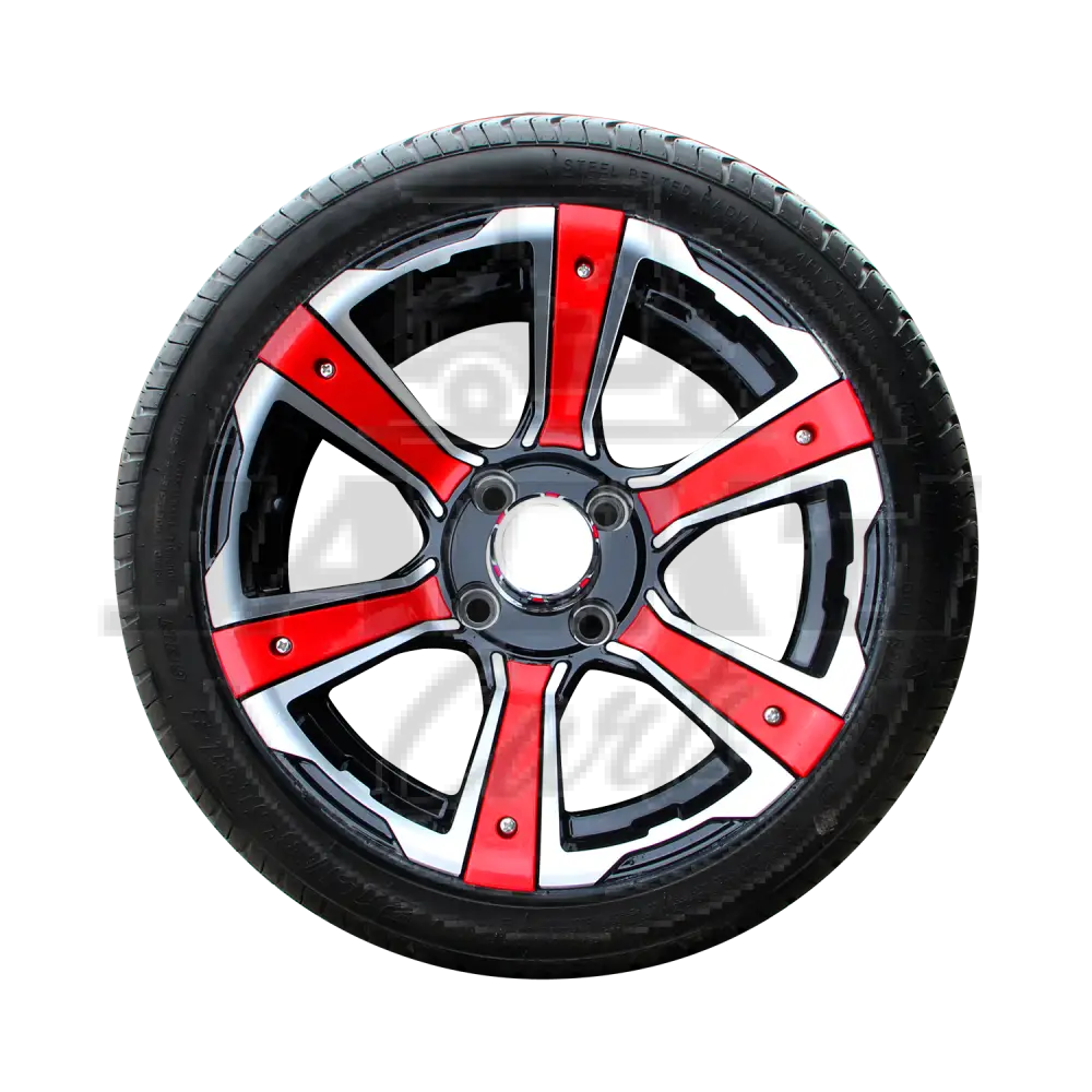 14’’ Radial Tire Assembly with Decoration RED OEM Parts