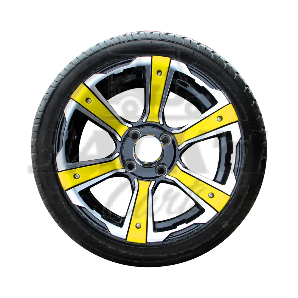 14’’ Radial Tire Assembly with Decoration YELLOW OEM Parts