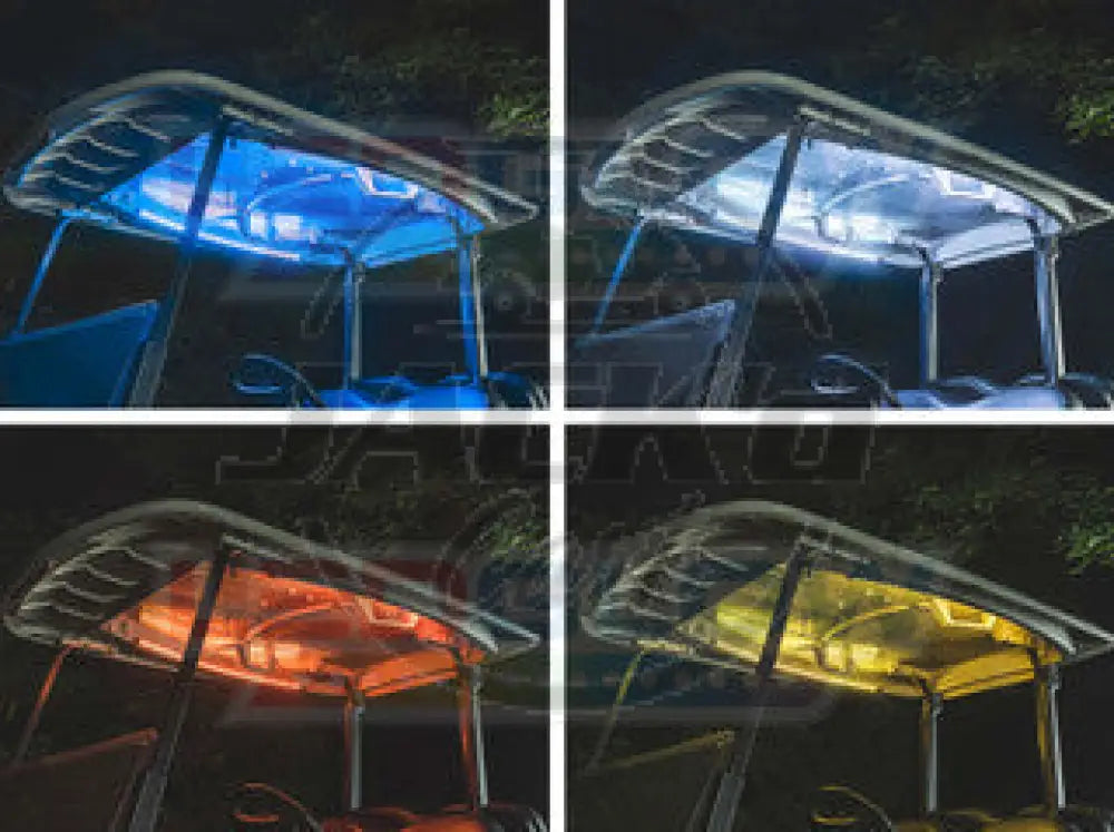 4pc Million Color LED 6 Seater Golf Cart Canopy Add-On Lighting Kit Accessories