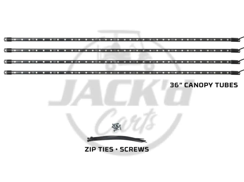 4pc Million Color LED 6 Seater Golf Cart Canopy Add-On Lighting Kit Accessories