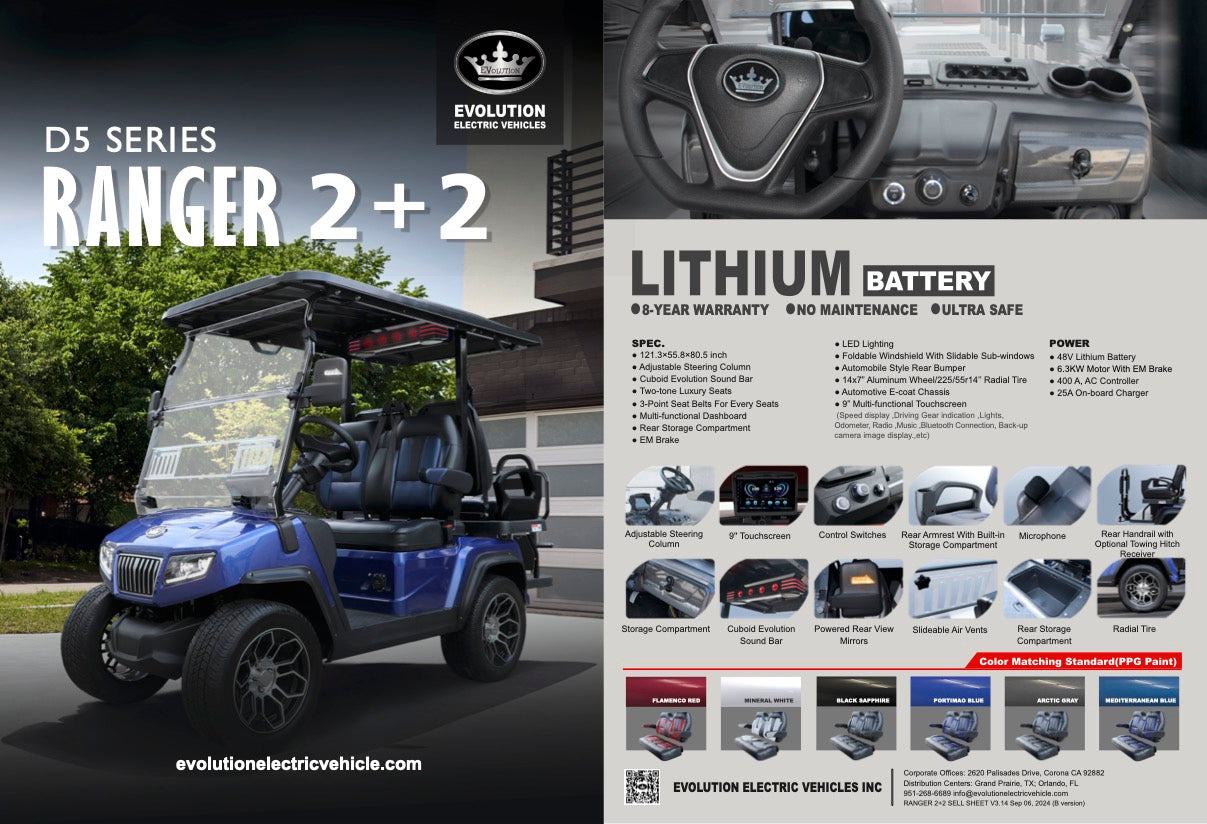 Evolution D5:Ranger 2+2 Sky Blue PLUS