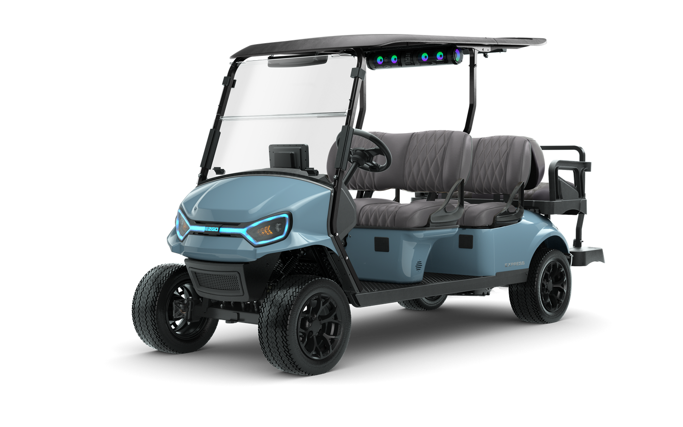 2026 EZGO Express 6 Touring ST ELiTe Ocean Gray | Serial #3675574