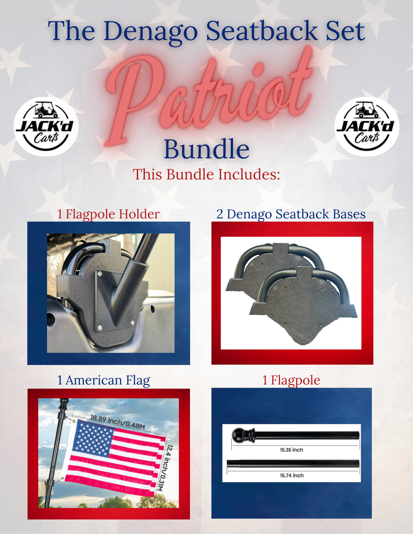 The Denago Seatback Set Patriot Bundle