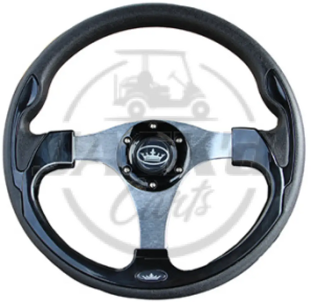 BLACK LUXURY STEERING WHEEL ASSEMBLY OEM Parts
