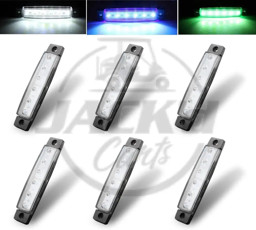 Botepon 6Pcs Led Rock Lights Strip Lights Wheel Well Lights Led Underglow Kit for Golf Cart Trucks Jeep Wrangler RZR