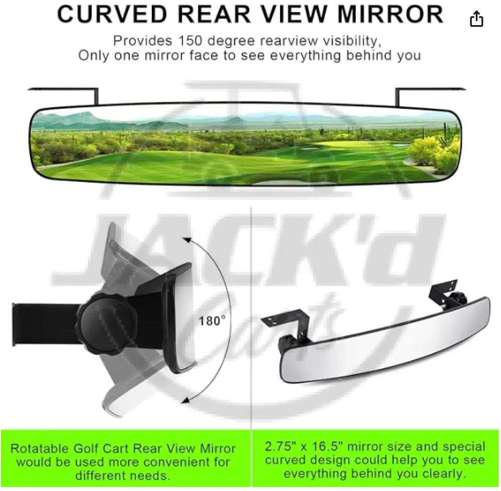 Golf Cart Rear View Mirror