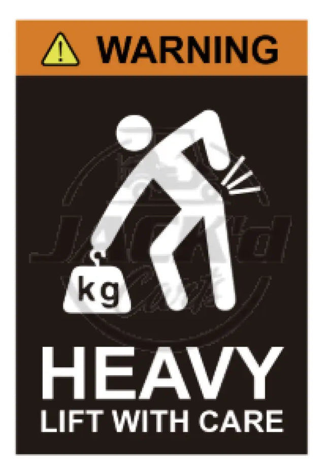 Heavy Warning Decal OEM Parts