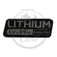 Logo Sticker For LiFePO4 Battery Driver Side OEM Parts