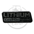 Logo Sticker For LiFePO4 Battery Passenger Side OEM Parts