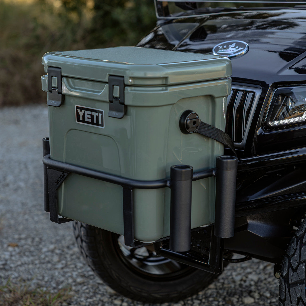 MODZ® Golf Cart Brush Guard Cooler Rack