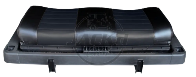 REAR SEAT & FLIP FLOP PLASTIC BOARD ASSEMBLY BLACK WITH GOLD STITCH COLOR OEM Parts