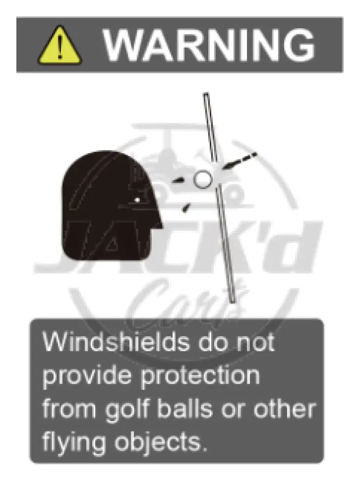 Windshield Warning Decal OEM Parts