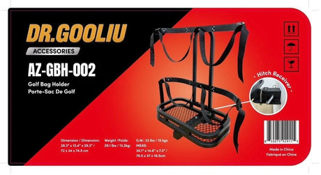 Dual Golf Bag Attachment for 2" Receiver