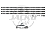4pc Million Color LED 6 Seater Golf Cart Canopy Add-On Lighting Kit Accessories