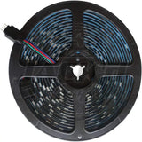 5M Black PCB 5050 RGB LED Strip Waterproof IP65 300 SMD Black PCB Board DC 12V Flexible Light Parts Closeout Sale