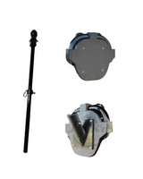 The Seatback Base + Flagpole Holder + Flagpole Bundle