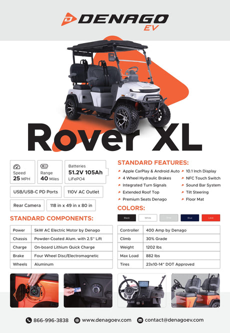 Denago Rover XXL - White