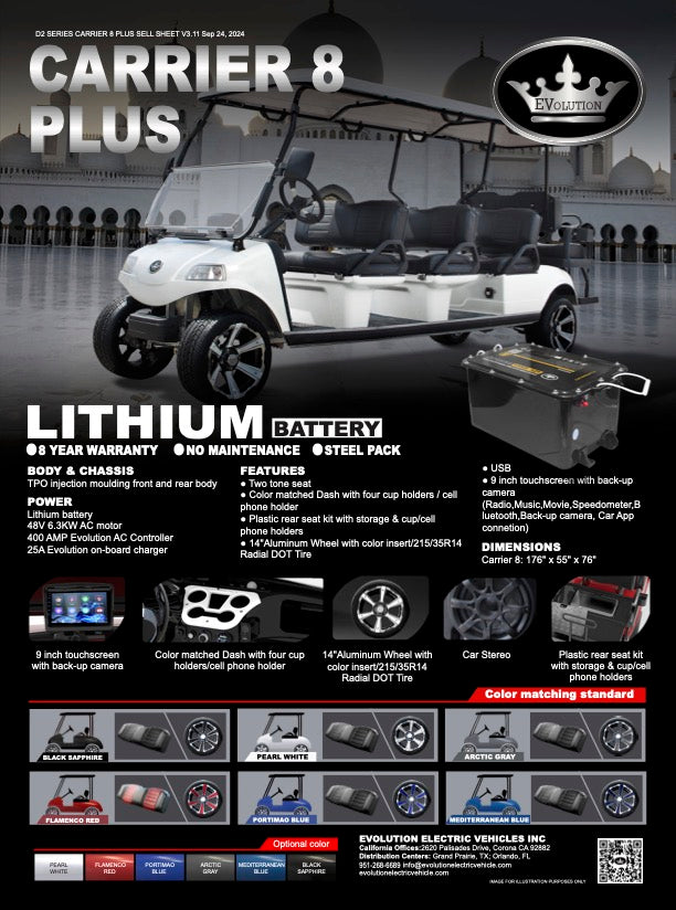 Evolution Carrier 8 Plus Mineral White