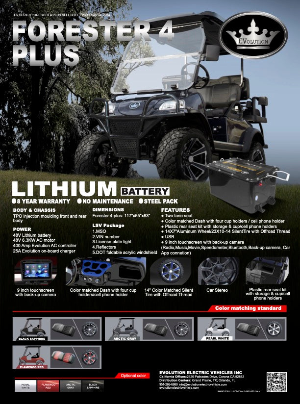 Evolution Forester 4 Plus- Black Sapphire