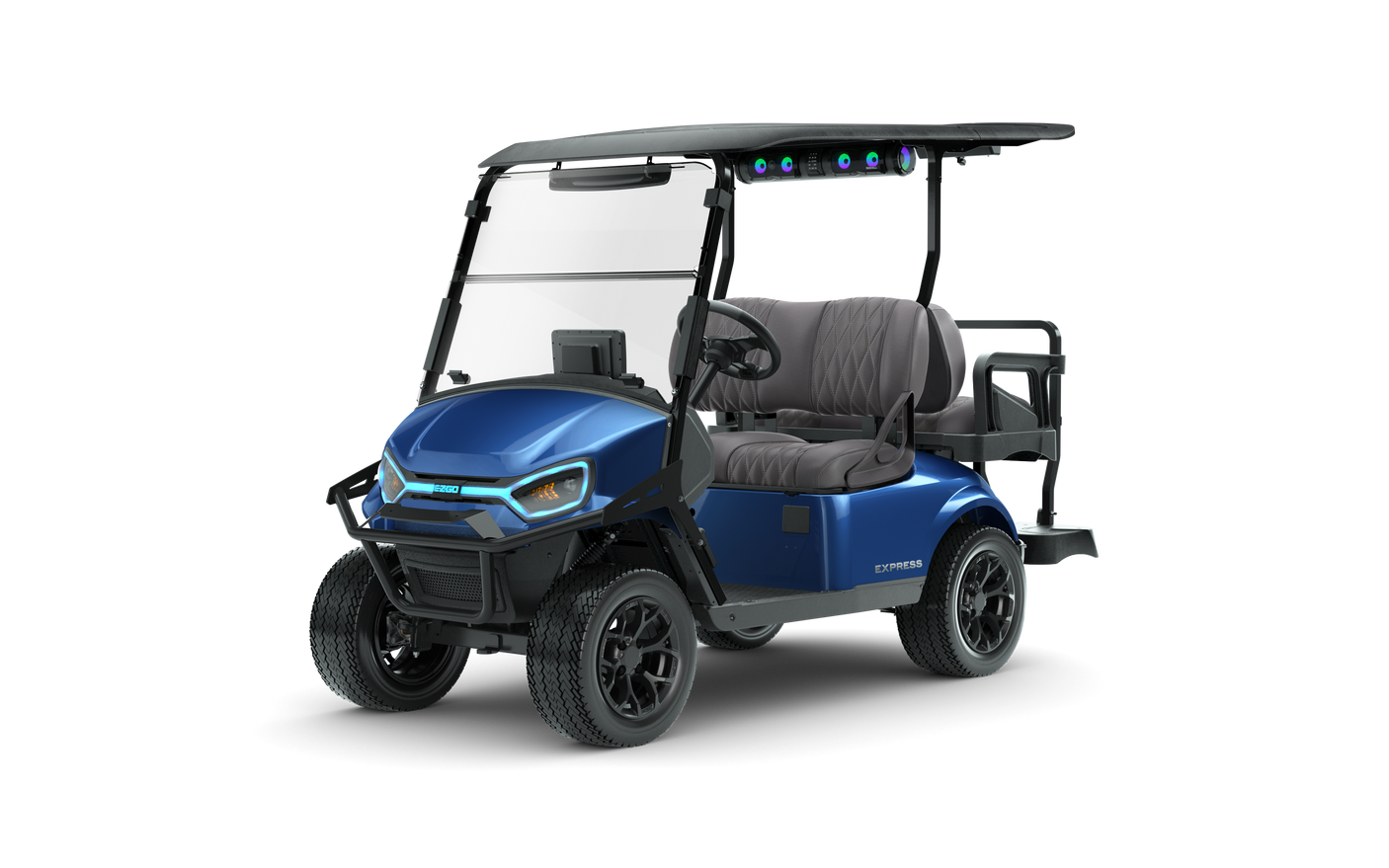2026 EZGO Express 4 Touring ST Gas Electric Blue | Serial #3675373