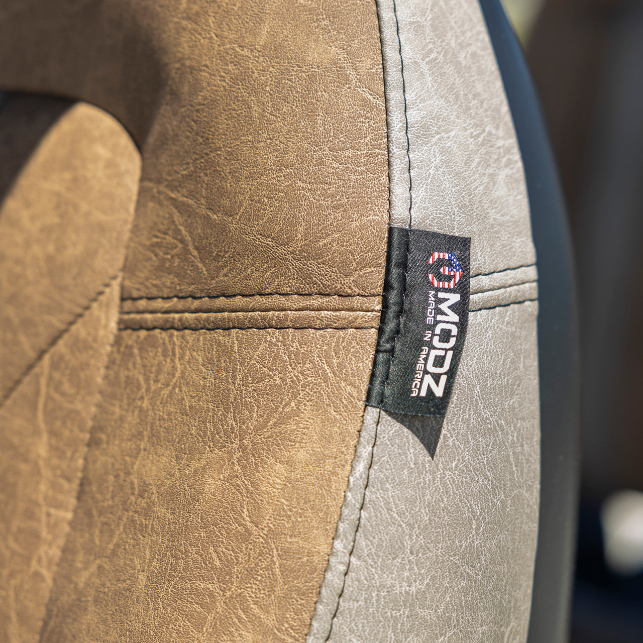 MODZ® Evolution Special Edition D5 Seat Cover - Wheat w/Pebble Accents