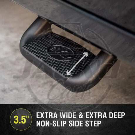 Bully BBS-1103 Truck Black Powder Coated Side Step Set 2 Pieces (1 Pair) Includes Mounting Brackets Parts Closeout Sale