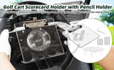 D2 Golf Cart Scorecard Pro Holder with Pencil Holder Accessories