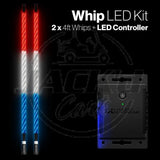 Extreme Whip Kit Qty 2 x 4 ft plus LEDCast Controller