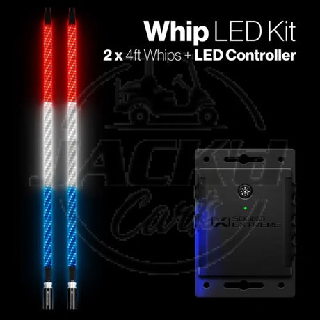 Extreme Whip Kit Qty 2 x 4 ft plus LEDCast Controller