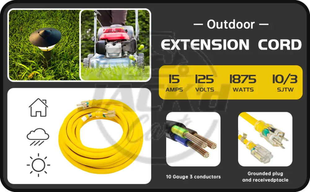 Golf Cart Charging Extension Cord