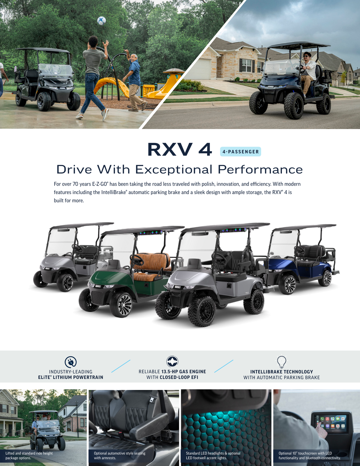 2026 EZGO RXV 4 Summit XTL ELiTe Matte Green | Serial #5970417