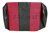 SEAT BACK SKIN FOR D2 CANDY APPLE RED + BLACK OEM Parts