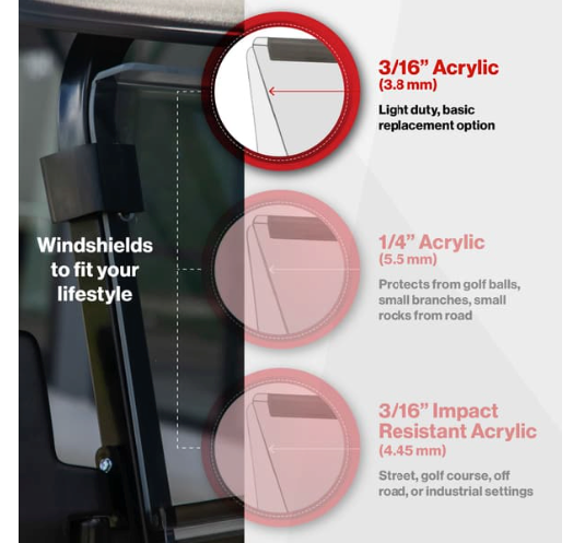 RedDot DACH Apollo Tinted Folding Windshield